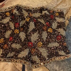 George F. Couture beaded bustier. Saks Fifth Avenue vintage